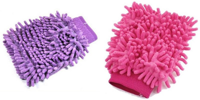 

ManeKo Microfiber Vehicle Washing Hand Glove(Pack Of 2)
