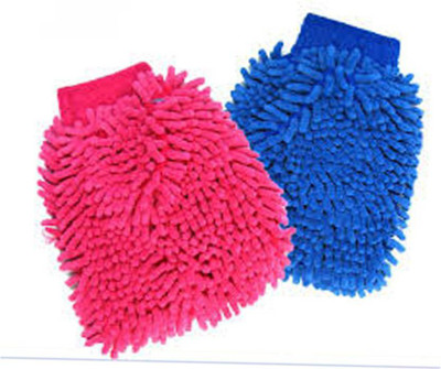 RWT Microfiber Vehicle Washing  Hand Glove(Pack Of 2)