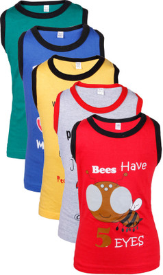 

Gkidz Vest For Boys Cotton(Multicolor, Red