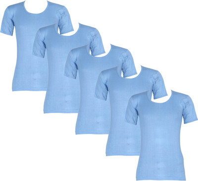 

Roja Men's Vest(Pack of 5), Light blue