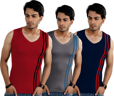 

Digsel Men Vest(Pack of 3, Red