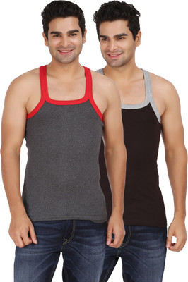 

Wyatt Men's Vest(Pack of 2), Brown;grey