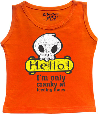 

Tantra Vest For Baby Boys Cotton(Orange), Flo orange