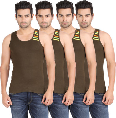 

Zippy Men Vest(Pack of 4, Green