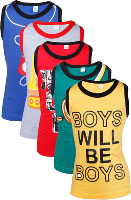 

Gkidz Vest For Boys Cotton(Multicolor, Grey