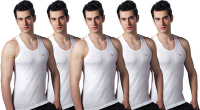 

LUX Men's Vest(Pack of 5), White