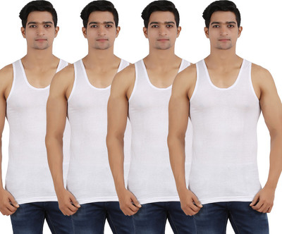 

Zippy Men Vest(Pack of 4, White