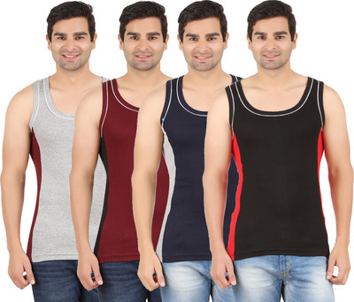 

Zippy Men Vest(Pack of 4, Black;brown;grey;red