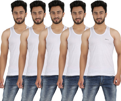 

Romio Men Vest(Pack of 5, White
