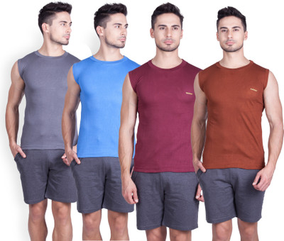 LUX cozi Men Vest(Pack of 4)