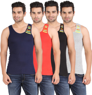 

Zippy Men Vest(Pack of 4, Black;blue;green;grey