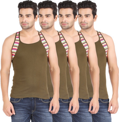 

Zippy Men's Vest(Pack of 4), Green