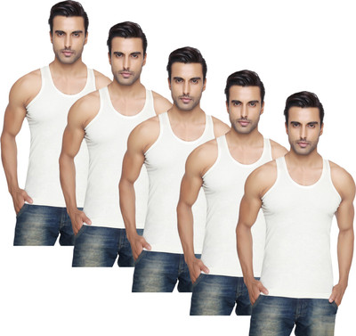 Nitlon Men Vest(Pack of 5