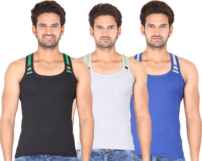 

Digsel Men Vest(Pack of 3, Blue