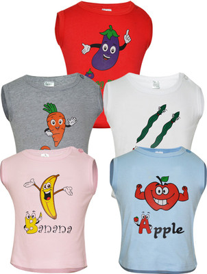 

Gkidz Vest For Baby Girls Cotton(Multicolor, Red