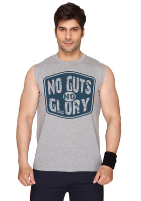 

SayItLoud Printed Men's Round Neck Grey T-Shirt