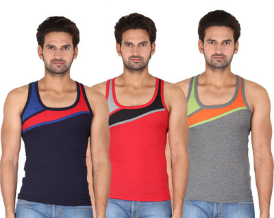 

Digsel Men Vest(Pack of 3, Yellow