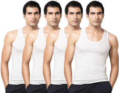 

VIP Men Vest(Pack of 4, White