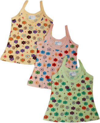 

NammaBaby Vest For Baby Girls Cotton(Multicolor, Pack of 3