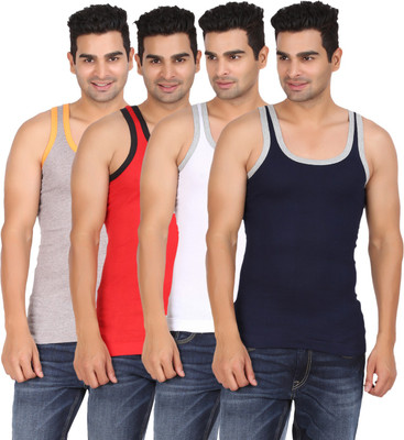 

Lyril Men Vest(Pack of 4, Multicolor