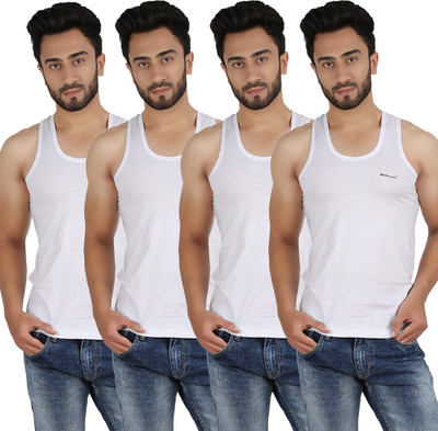 

Wyatt Men's Vest(Pack of 4), White