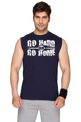 

SayItLoud Printed Men's Round Neck Blue T-Shirt