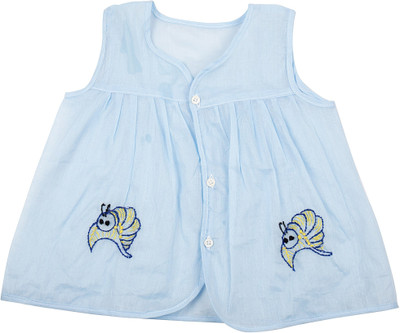 

NeedyBee Vest For Girls Cotton(Blue, Pack of 1)