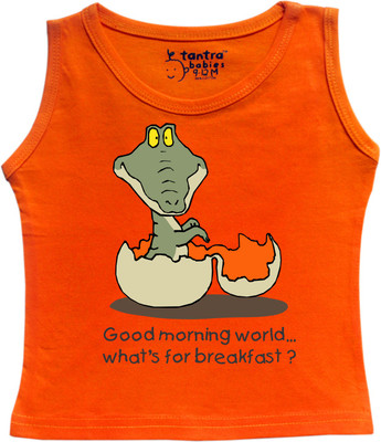 

Tantra Vest For Baby Boys Cotton(Orange), Flo orange