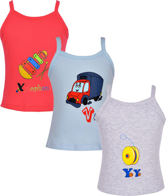 

Gkidz Vest For Baby Girls Cotton(Multicolor, Light blue