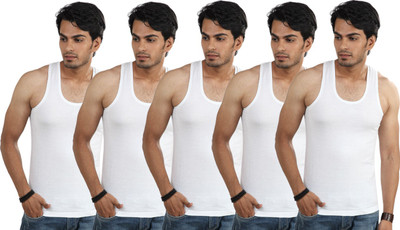 

Digsel Men Vest(Pack of 5, White