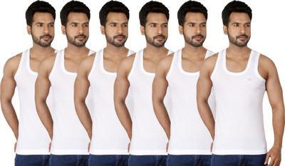 

Rupa Men Vest(Pack of 6, White