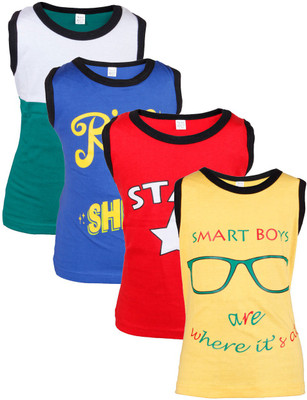 

Gkidz Vest For Boys Cotton(Multicolor, Yellow