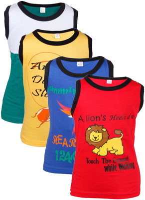 

Gkidz Vest For Boys Cotton(Multicolor, Red