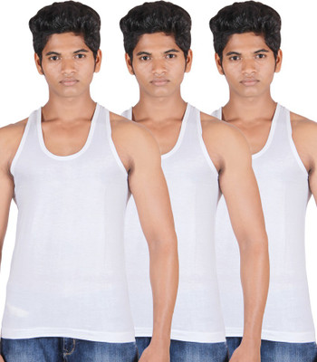 

Frang Men Vest(Pack of 3, White