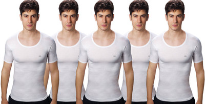 

LUX Men's Vest(Pack of 5), White