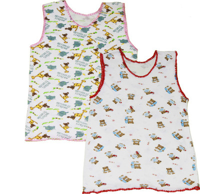 

Kiwi Vest For Baby Boys Cotton(White