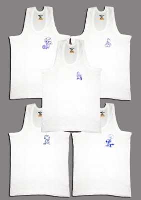 HAP Vest For Baby Boys Cotton Blend(White)