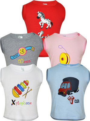 

Gkidz Vest For Baby Boys Cotton(Multicolor, Grey