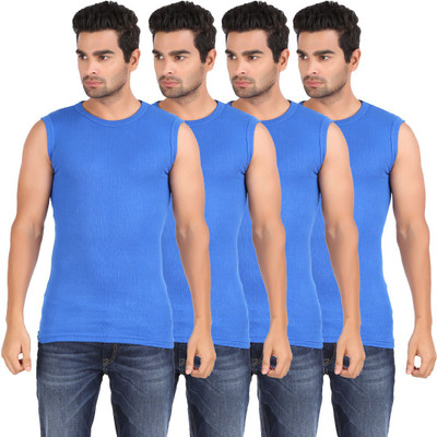 Zippy Men Vest(Pack of 4, Royal blue