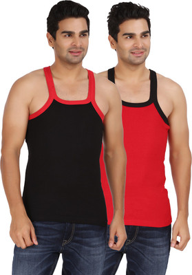 

Wyatt Men's Vest(Pack of 2), Black;red