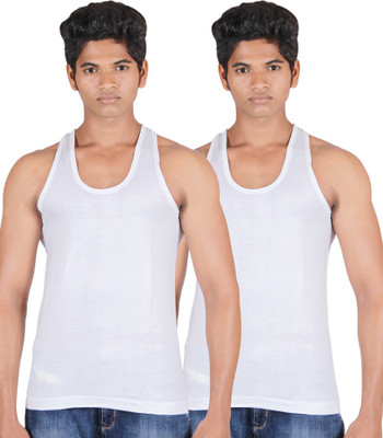 

Frang Men Vest(Pack of 2, White