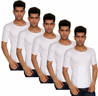 

Nitlon Men Vest(Pack of 5, White