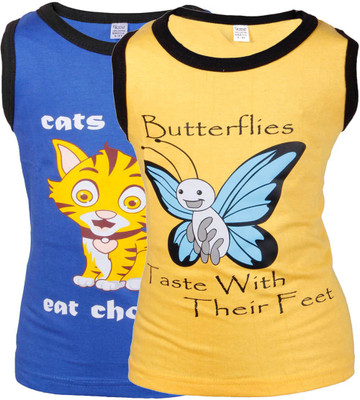 

Gkidz Boys Printed Cotton T Shirt(Yellow, Pack of 2, Blue