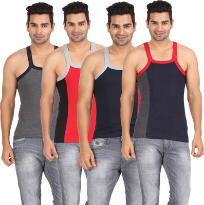 

Wyatt Men Vest(Pack of 4, Multicolor