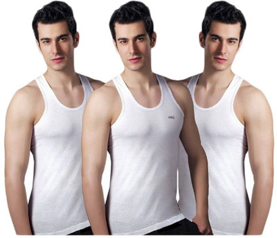 

LUX Men Vest(Pack of 3, White