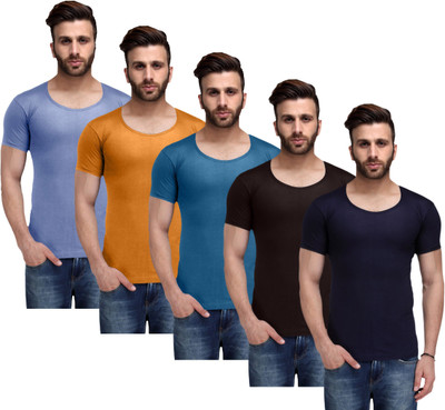 

Nitlon Men Vest(Pack of 5, Multicolor
