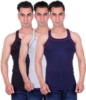 

Odoky Men Vest(Pack of 3, Black;grey;navy