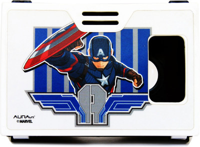 

AuraVR Official Marvel Civil War Captain America all American superhero Virtual Reality Viewer Video Glasses(Black)