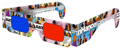 DOMO nHance RB2B Paper Anaglyph 3D Video Glasses - Pack of 4 Video Glasses(Multicolor) available at flipkart for Rs.189