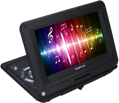 

Gadget-Wagon Portable Swivel 270 dgree with USB, MMC , FM & Game 9 inch DVD Player(Black)